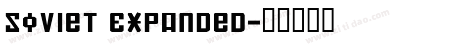 Soviet Expanded字体转换